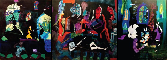 'Mystery, Magic, Miracle Tryptch' Strange Adventure Series (sold)