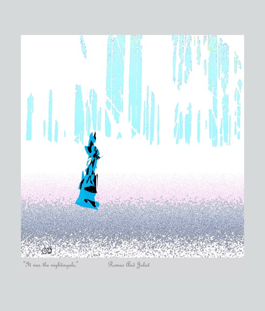'It was the nightingale' Shakespeare Prints
